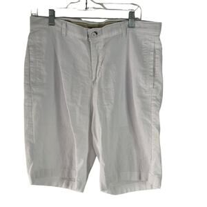 Amiani Men's Size 32 White‎ Linen Outdoor Summer Shorts
